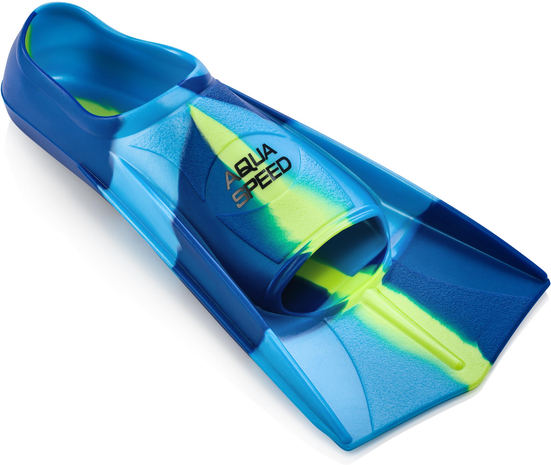 Ласти Aquaspeed Training Fins 7943 137-82 р. 39-40 25-25,5 см Синій/Блакитний/Жовтий (5908217679437) - фото 3