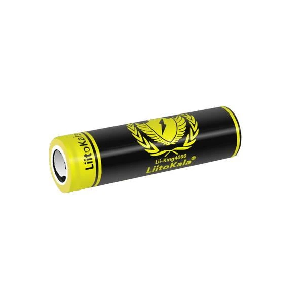 Аккумулятор LiitoKala Lii-King4000 18650 4000mAh 3,7V 12A Li-ion ровный плюс 2 шт.