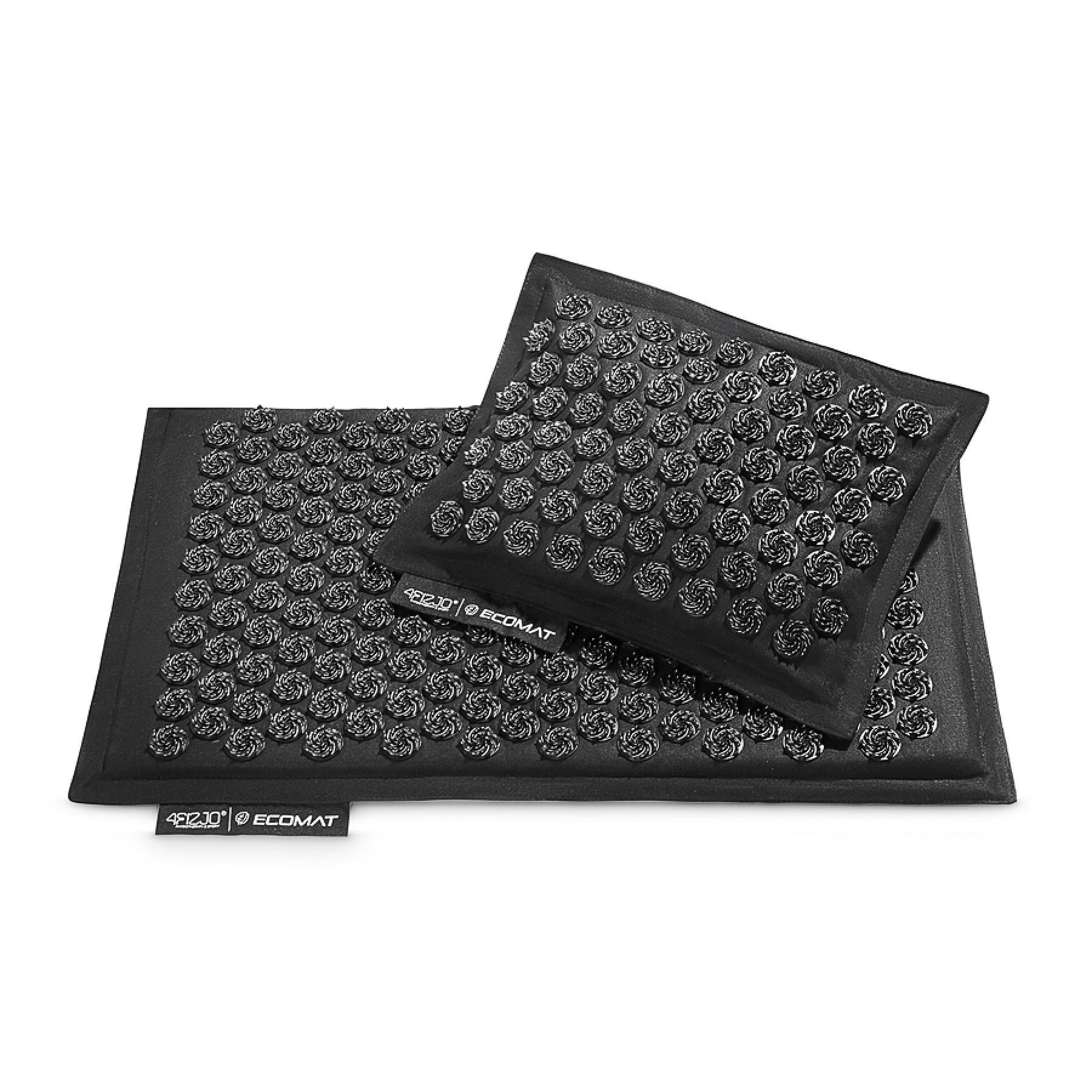 Коврик акупунктурный 4FIZJO Eco Mat Аппликатор Кузнецова с подушкой 68x42 см Black (25824) - фото 2