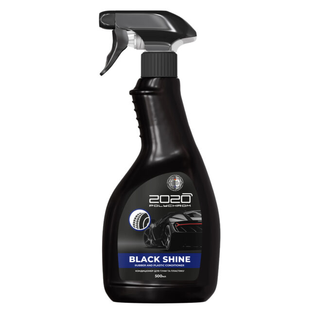 Кондиционер Polychrom 2020 Black shine для резины и пластика 0,5 л