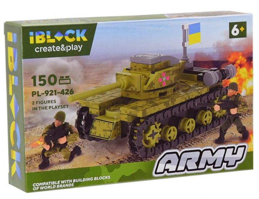 Конструктор Iblock Армія Військовий танк 150 дет.