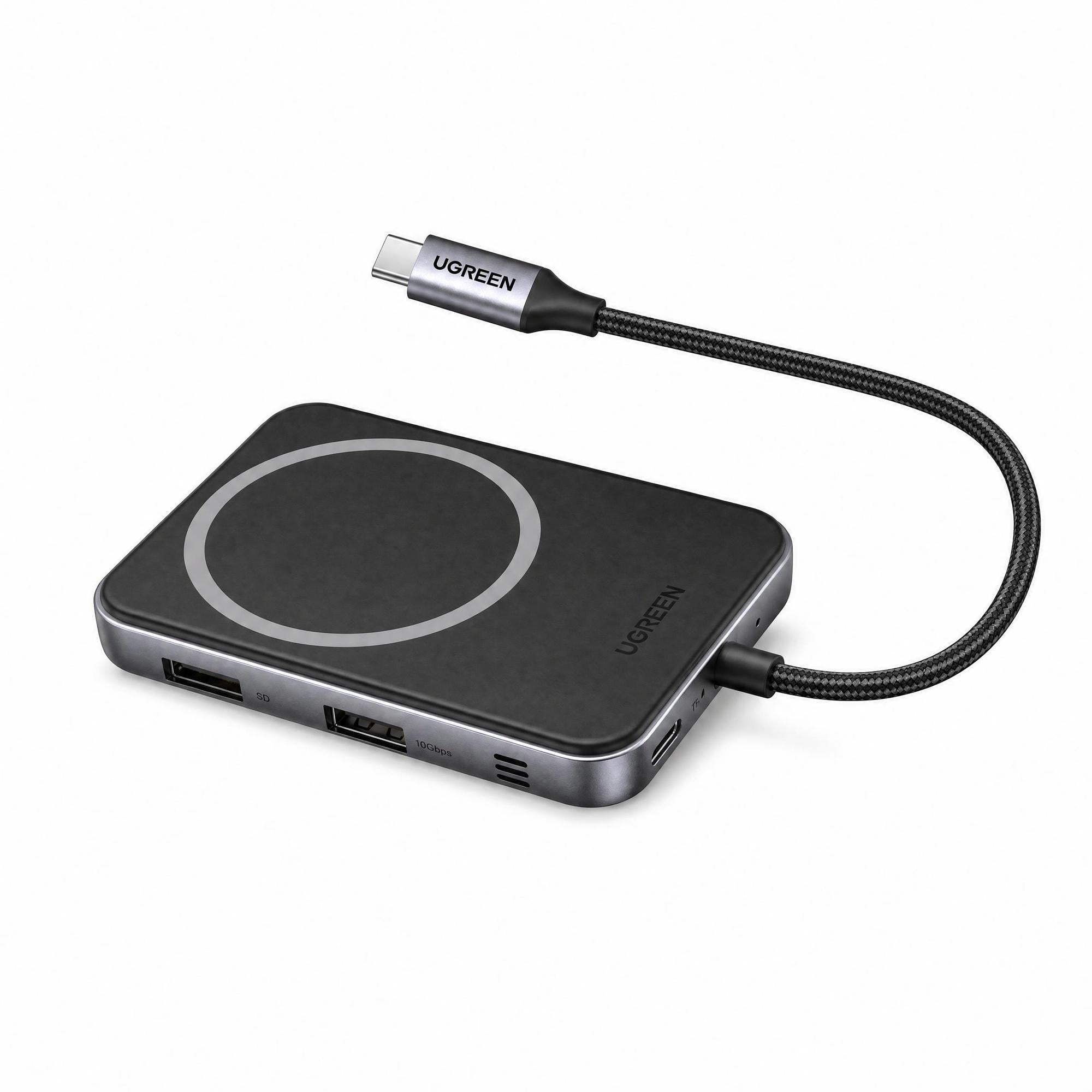 Хаб магнитный UGREEN CM896 USB 4K 60 Гц 100 Вт Серый (65759)