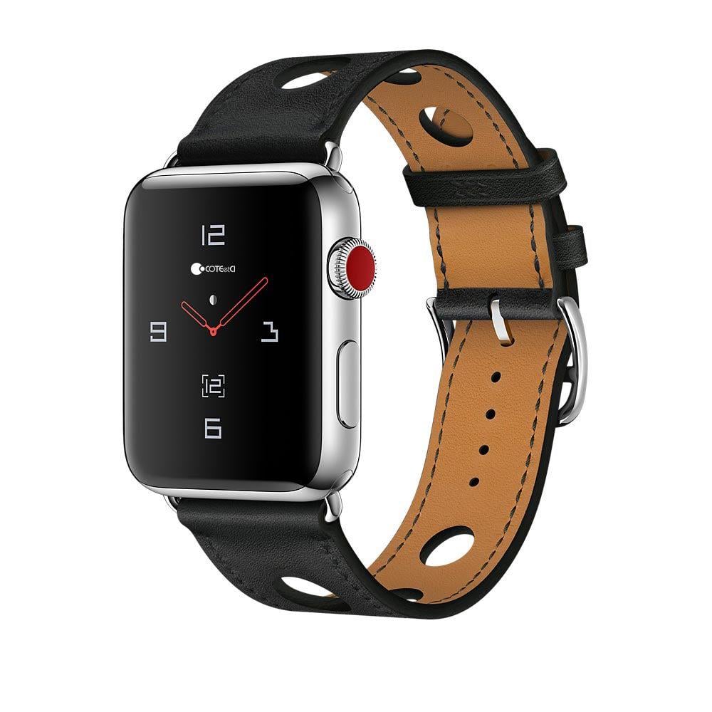 Ремешок для Apple Watch Coteetci Fashion W15 Leather 42-44 мм Black (WH5221-BK)