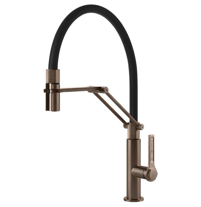 Смеситель кухонный Gessi Officine Медь брашированная PVD (60055#708)