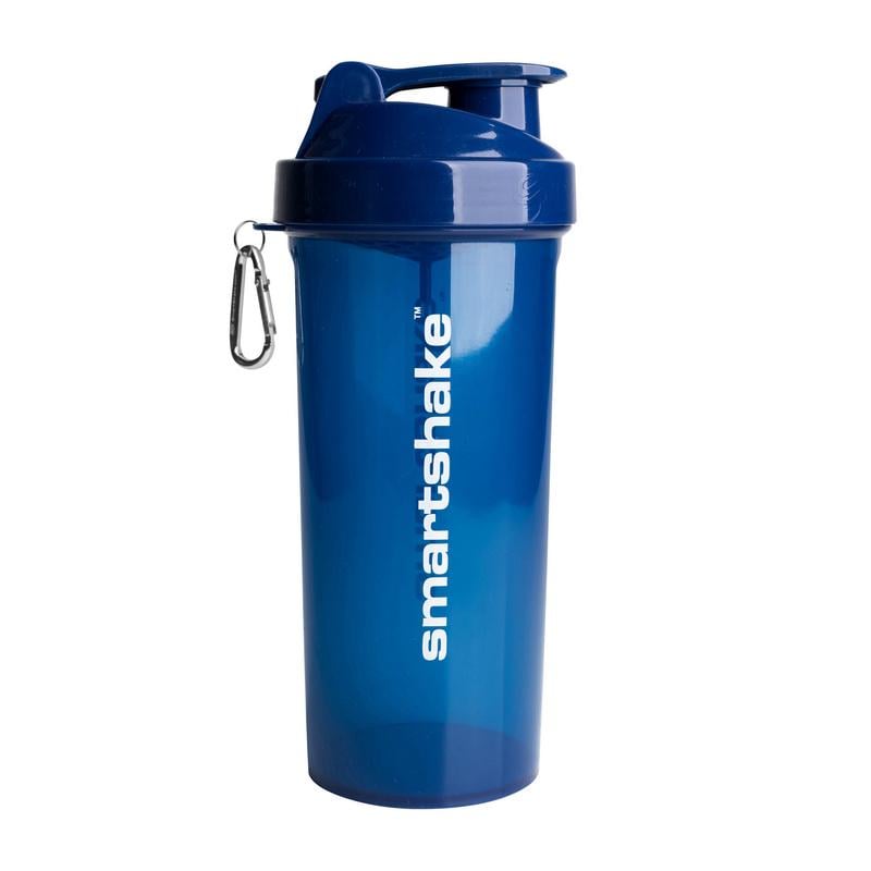 Шейкер для протеїну та спортивного харчування з ситом на кришці SmartShake Lite 1 л Темно-синій