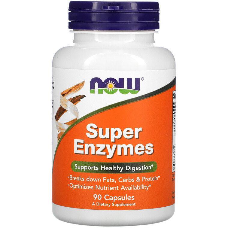 Комплекс ферментів NOW Foods Super Enzymes 90 капсул (933560884)