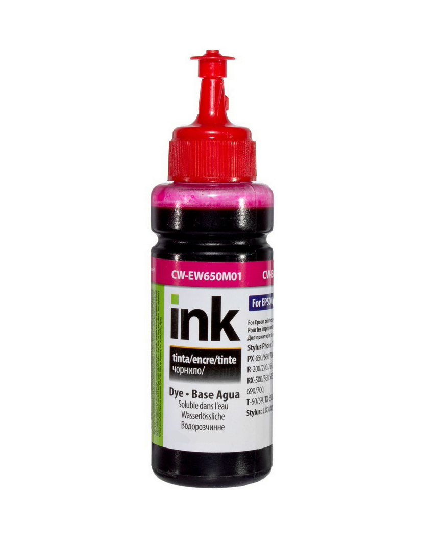 Чорнило ColorWay Epson TX650 Stylus Photo 100 мл Magenta (CW-EW650M01) Чорнило ColorWay Epson TX650 Stylus Photo 100 мл Magenta (CW-EW650M01)