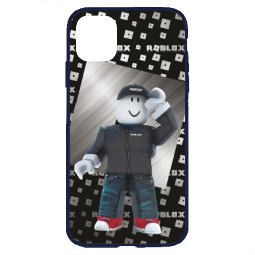 Чехол для iPhone 11 Roblox And Metal Logo