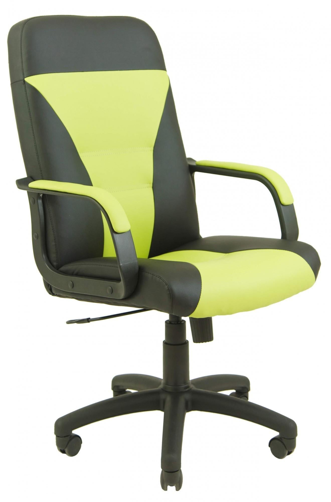 Кресло офисное компьютерное Siesta Fly 2234-2230 ПлаStick Рич М2 AnyFix Черно-салатовый