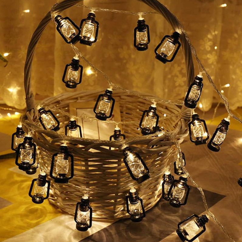 Світлодіодна гірлянда Ретро ліхтарики 7 м 20 LED від мережі 220В - фото 5