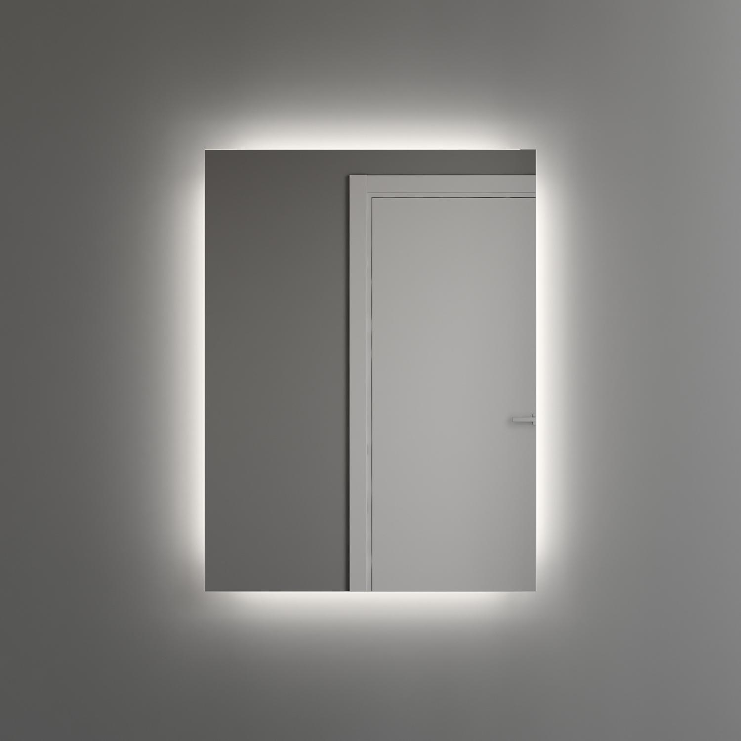 Зеркало с подсветкой Сан-Паулу 700x500 мм и кнопочным управлением