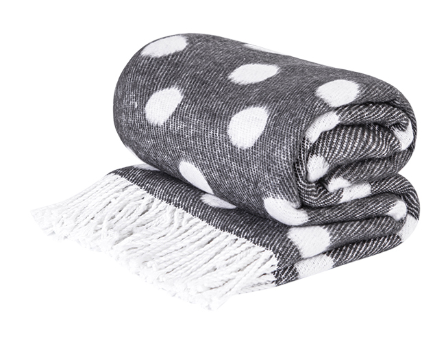 Плед хлопковый Love You Шары Темный (4091)