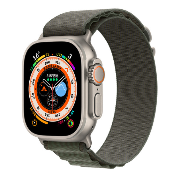 Ремешок DK для Apple Watch 42 мм Series 1/2/3 Polyester Alpine Loop Green (015586) - фото 4