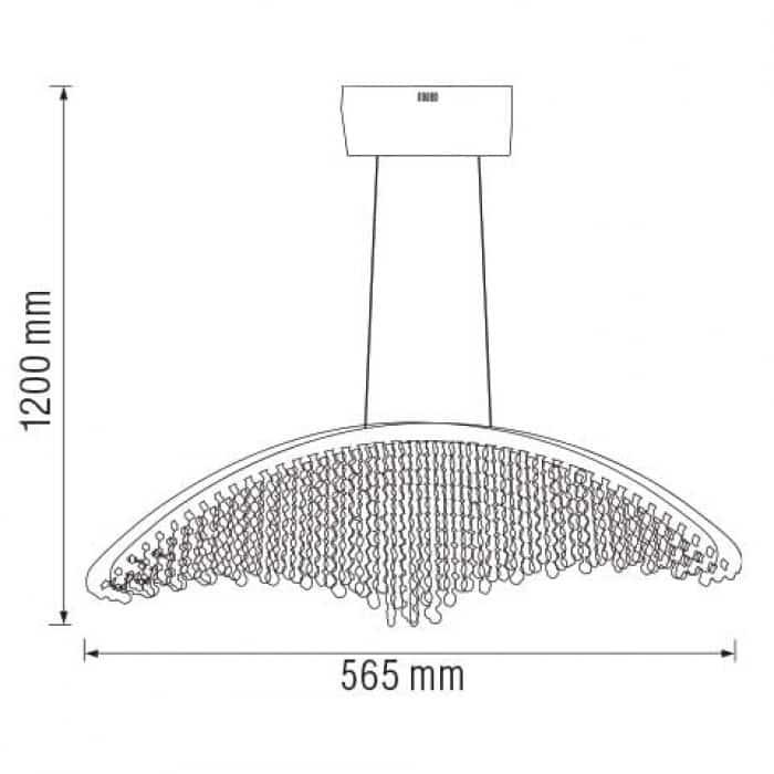 Люстра светодиодная VOYAGER-18 18W (019-041-0018-010) - фото 2
