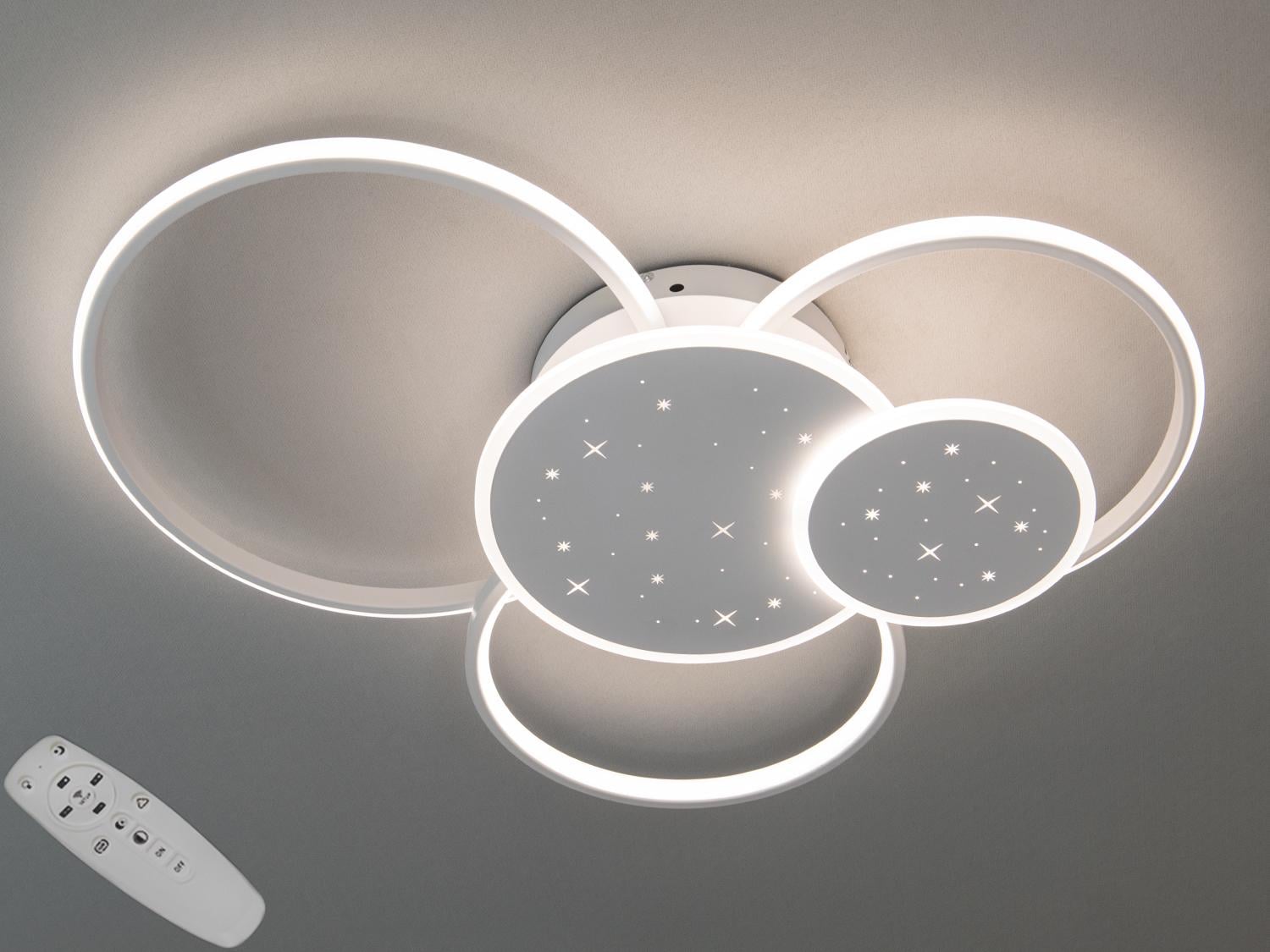 Люстра LED с управлением 100 Вт Белый (2447WH dimmer)