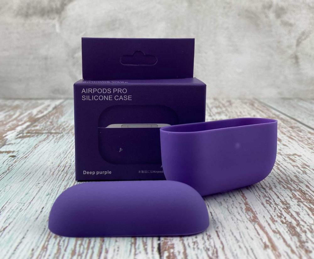 Силиконовый чехол для наушников AirPods Pro Purple