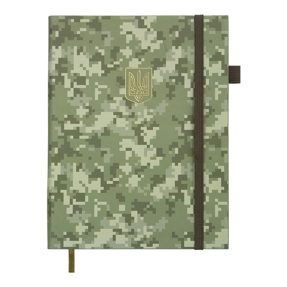 Дневник датированный 2026 Buromax Military A5 336 стр. Хаки (BM.21134-59)