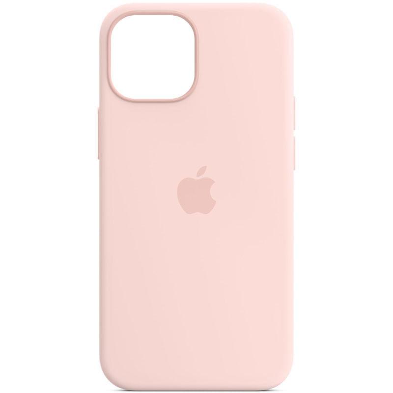 Противоударный чехол Silicone Case Full Protective (AA) для Apple iPhone 12 Pro / 12 (6.1") Розовый / Chalk Pink