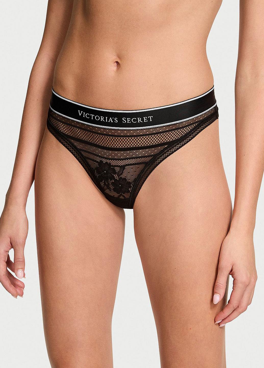 Трусики Victoria's Secret XS Чорний (144000417935QB4XS)