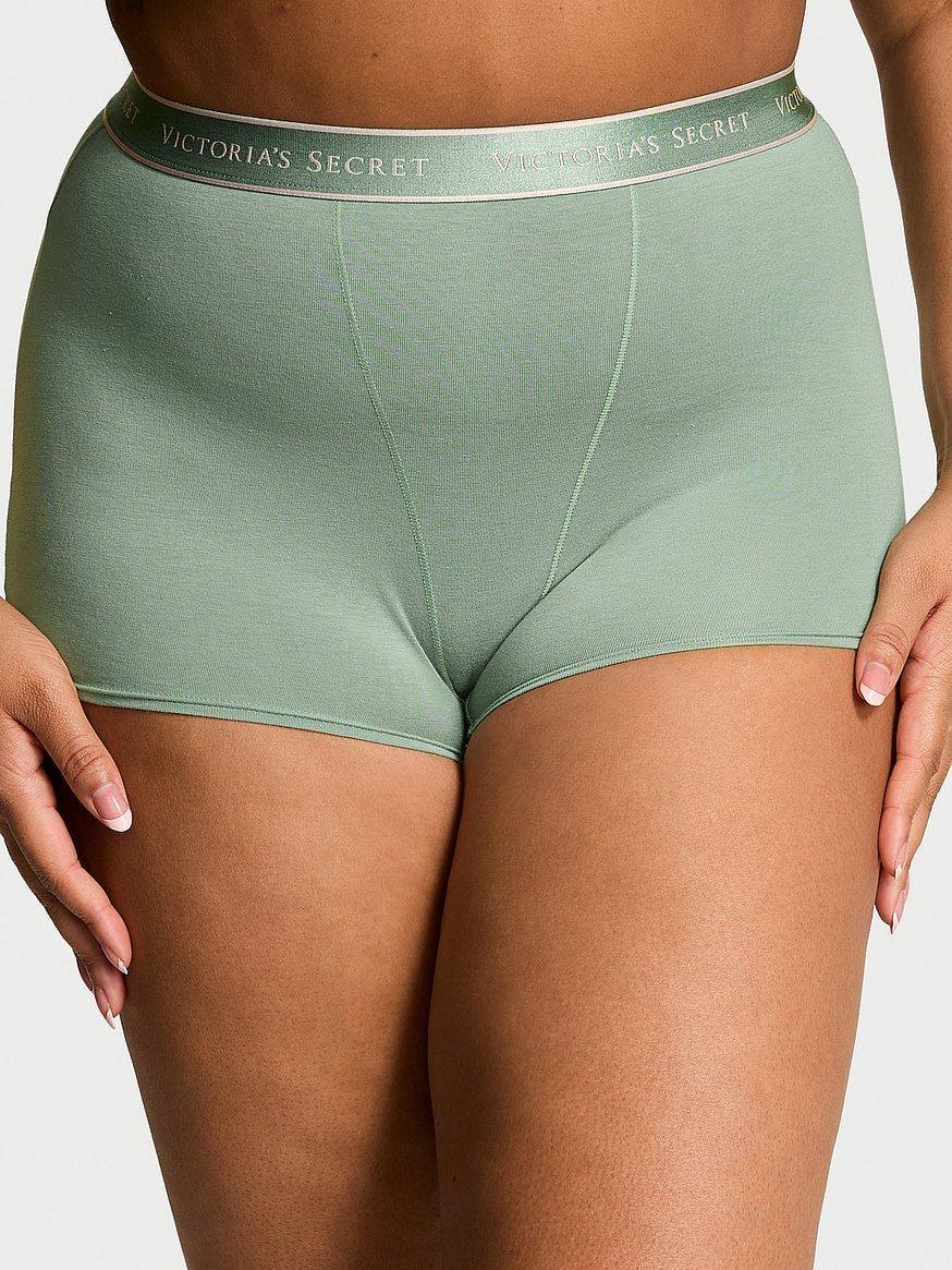 Трусики женские Victoria's Secret Logo Cotton High-Waist Boyshort L Зеленый (2959229181394) Трусики женские Victoria's Secret Logo Cotton High-Waist Boyshort L Зеленый (2959229181394)