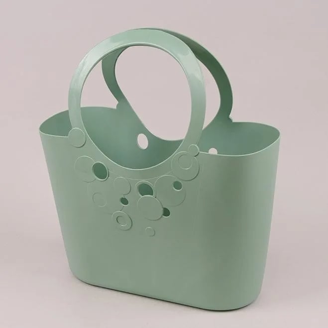 Сумка пластиковая Flora Lily 40 см Шалфей (16572)