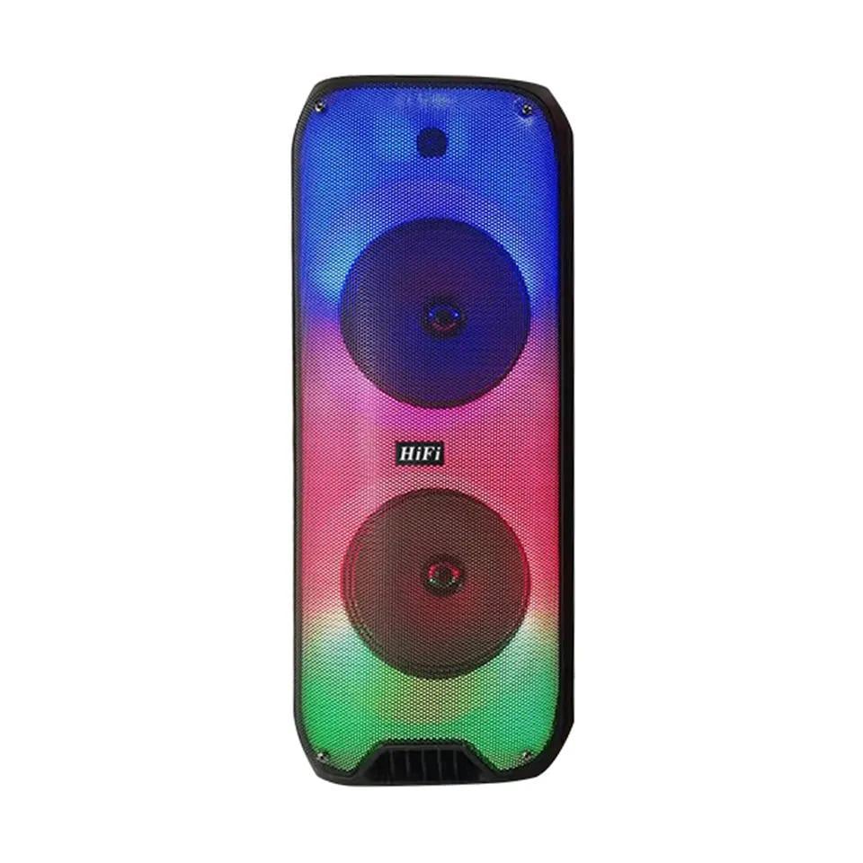 Портативна акустична система Winso RX-8252-8"x2 RGB з мікрофоном та пультом 20 W (16cee793)