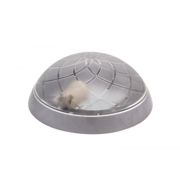 Настінно-стельовий світильник ERKA 1127-S круглий прозорий E27 IP20 Срібний (27551553)