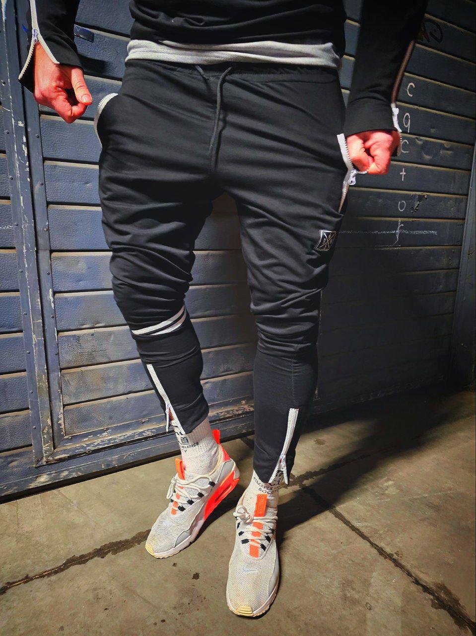 Брюки мужские Полосы тонкие XL Черный (25025281) - фото 2