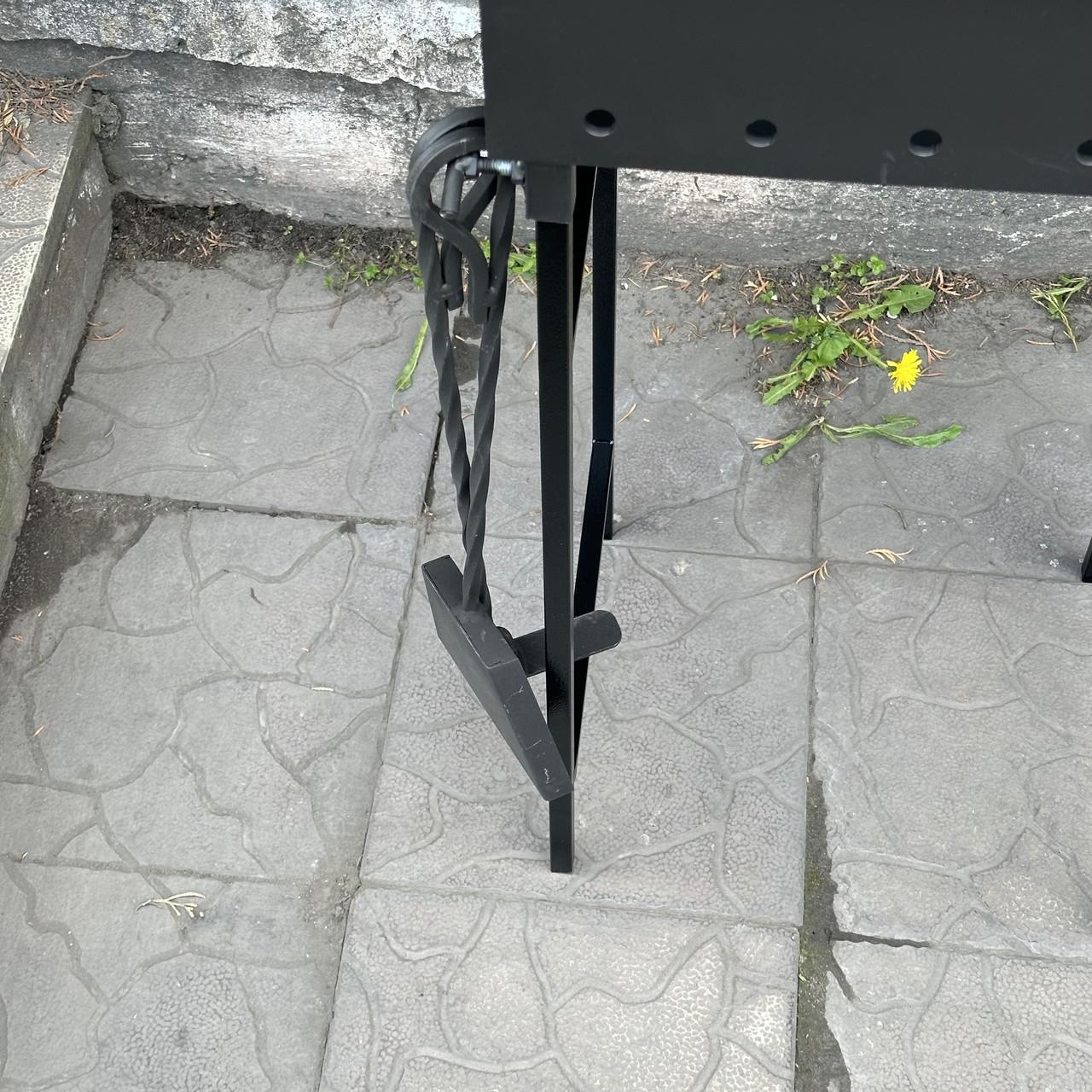 Мангал Розбірний Гектор зі знімними ніжками на 6 шампурів 3 мм (MN6-3) - фото 7 Мангал Розбірний Гектор зі знімними ніжками на 6 шампурів 3 мм (MN6-3) - фото 7