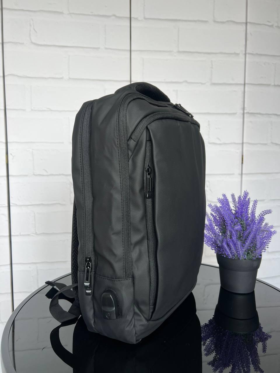 Рюкзак городской качественный вместительный на каждый день Черный - фото 4