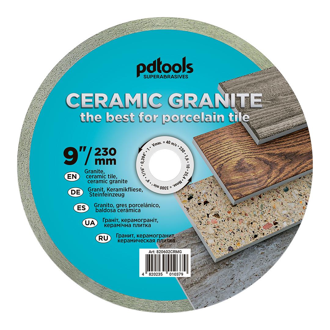 Круг алмазный отрезной PDTools СERAMIC GRANITE 1A1R 230 для стационарного оборудования (37772293)
