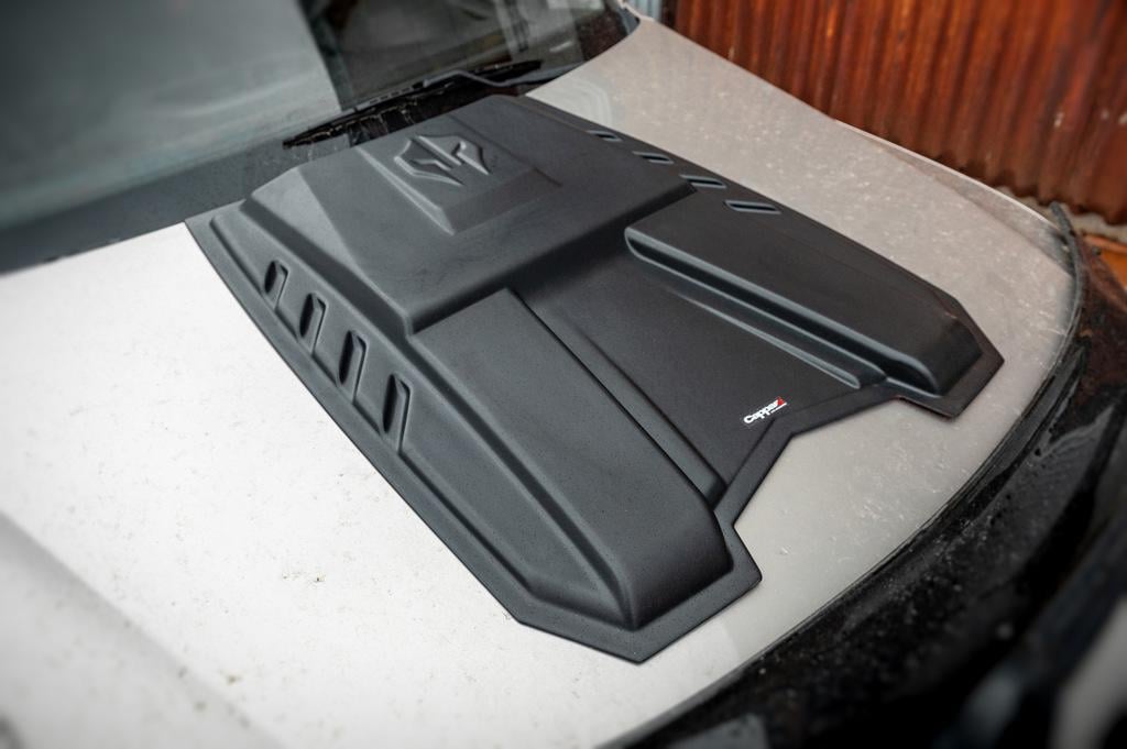 Накладка на капот EuroCap для Volkswagen Amarok 2010-2022 гг. abs-пластик Черный