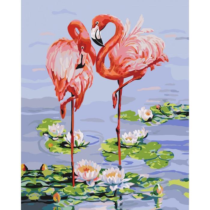Картина по номерам Идейка Розовые фламинго 40x50 см (skl-КНО4130)