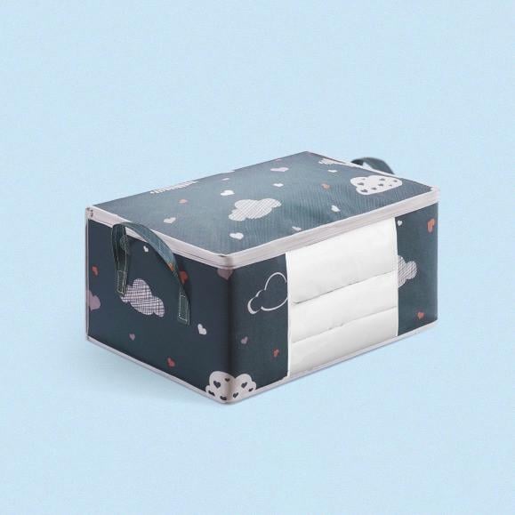 Органайзер для белья органайзер для хранения вещей в шкафу из непромокаемой ткани 55х35 см Синий (AND-50L)