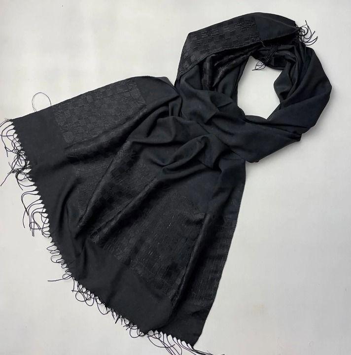 Шарф женский Louis Vuitton Черный (ШарфВоск23)