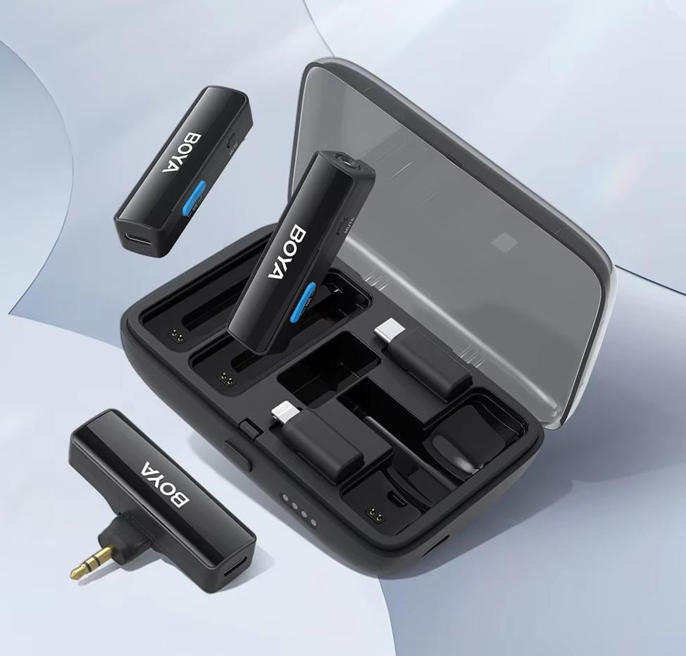 Микрофон петличный Boya Boyalink black для iPhone/Android/видеокамеры беспроводной (50021) - фото 11
