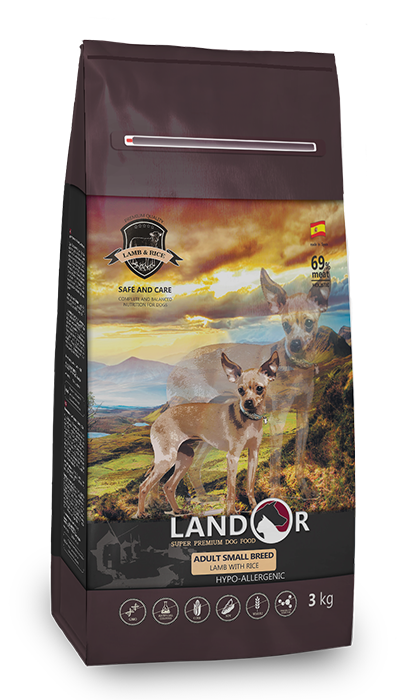 Корм сухой для взрослых собак LANDOR Small Breed Lamb&Rice мелких пород Ягненок с рисом 3 кг (BP8436022860025) Корм сухой для взрослых собак LANDOR Small Breed Lamb&Rice мелких пород Ягненок с рисом 3 кг (BP8436022860025)