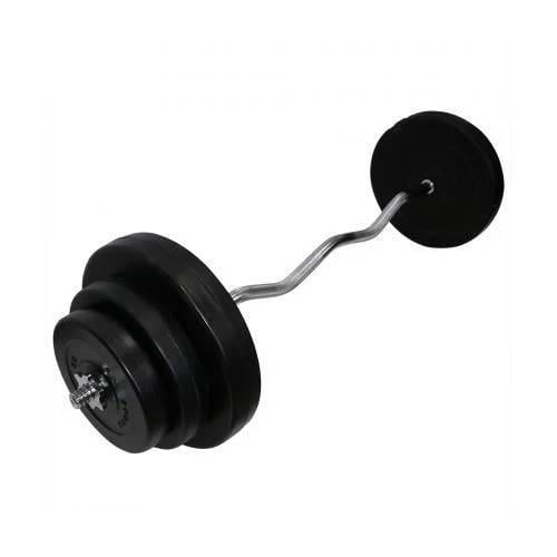 Штанга композитная наборная Newt Rock Pro в пластиковой оболочке 40 кг w-образный гриф