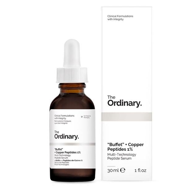 Сыворотка для лица антивозрастная The Ordinary Buffet+ Copper Peptides 1% с медными пептидами 30 мл