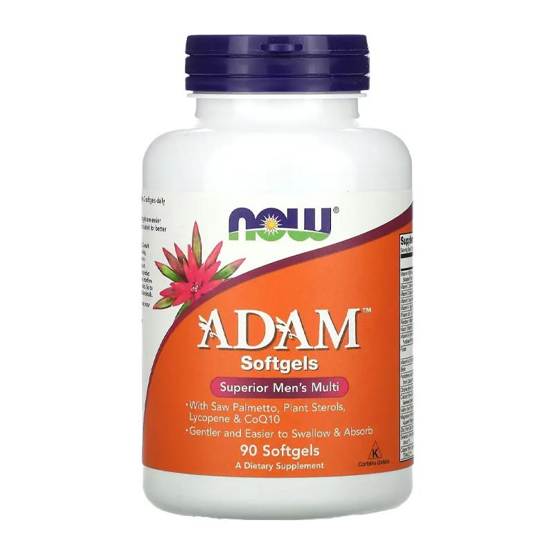 Витамины и минералы для мужчин NOW Adam 90 капс. (05705-01)
