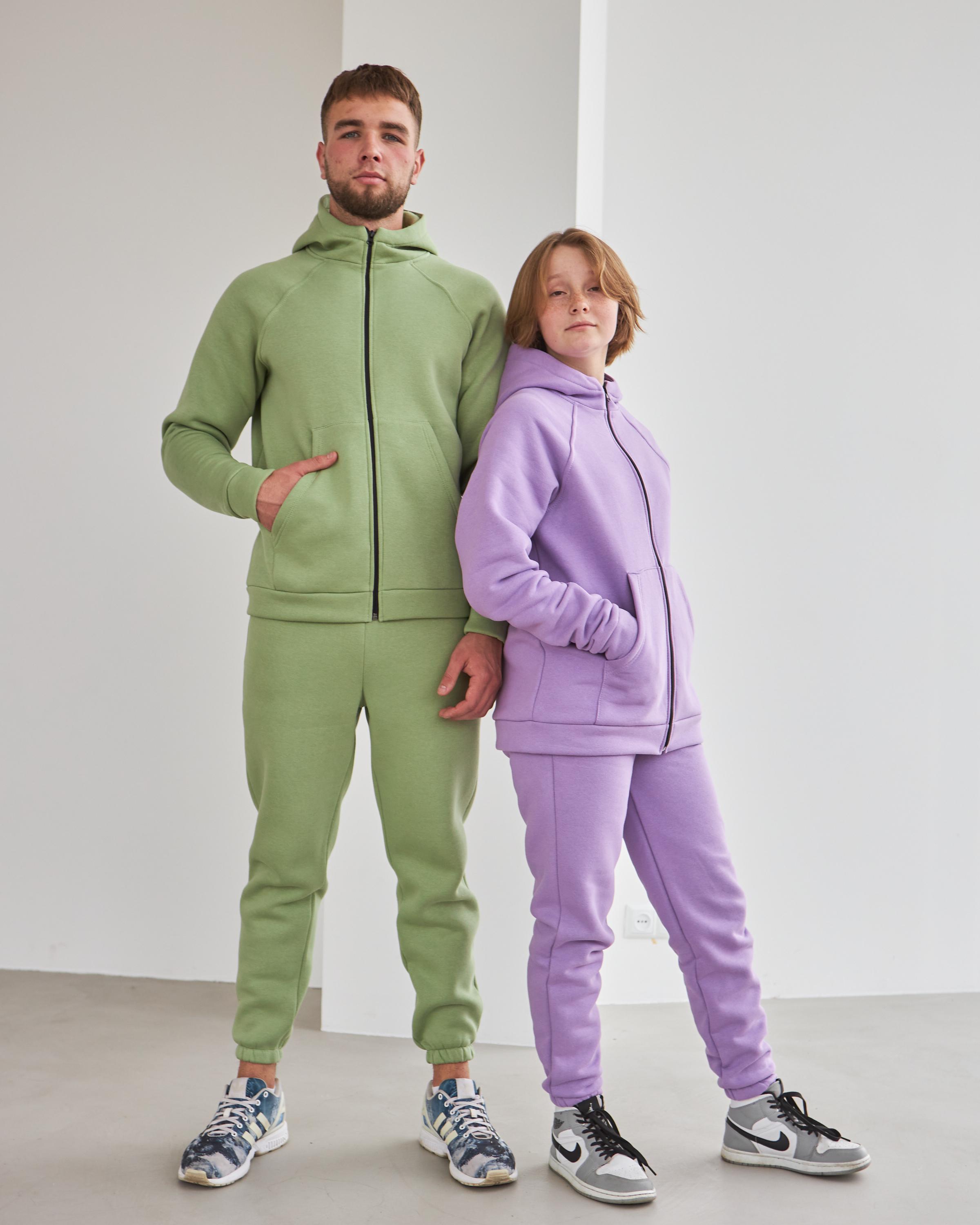 Спортивный костюм на флисе унисекс р. 50 Лаванда (14605539) - фото 11 Спортивный костюм на флисе унисекс р. 50 Лаванда (14605539) - фото 11