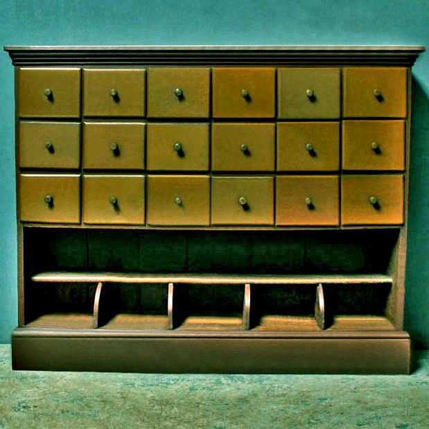 Мини-комод из дерева Кентега Мускат (МНК-008007)