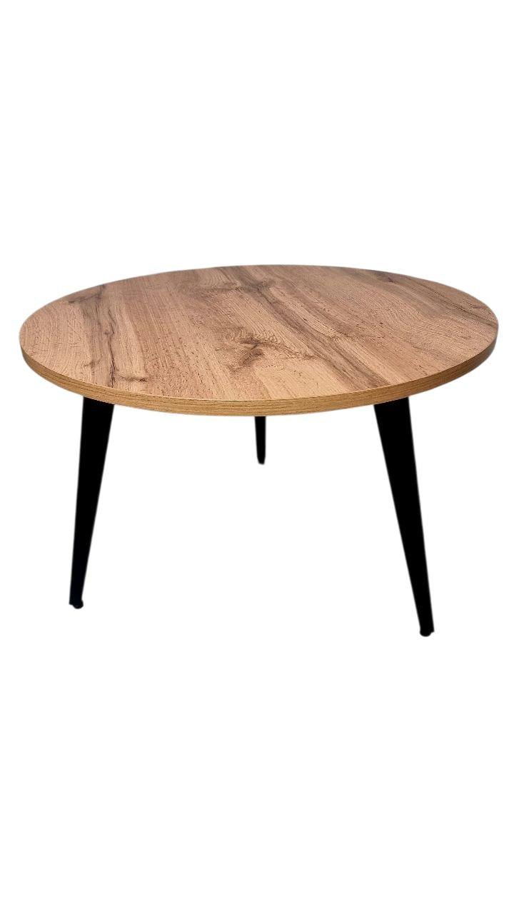 Стол журнальный Dinat Round stilo 600х600х420 мм Тахо/Черный Стол журнальный Dinat Round stilo 600х600х420 мм Тахо/Черный