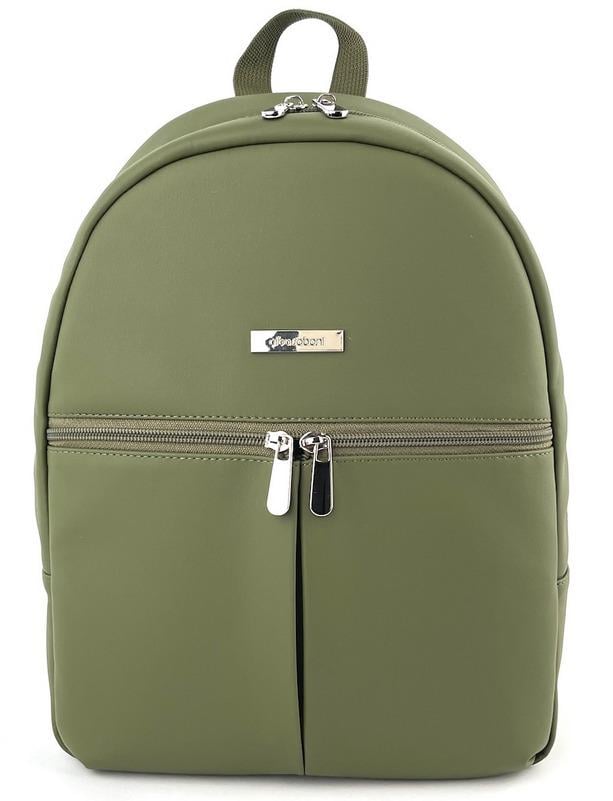 Міський рюкзак жіночий Alba Soboni 230133 з кишенею для ноутбука 13,6" Оливковий