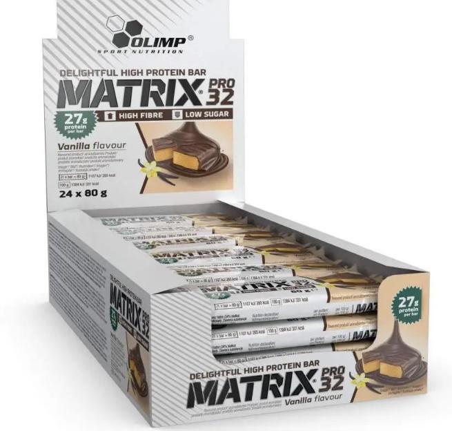 Протеїновий батончик Olimp Nutrition Matrix pro 32 24 х 80 g Vanilla