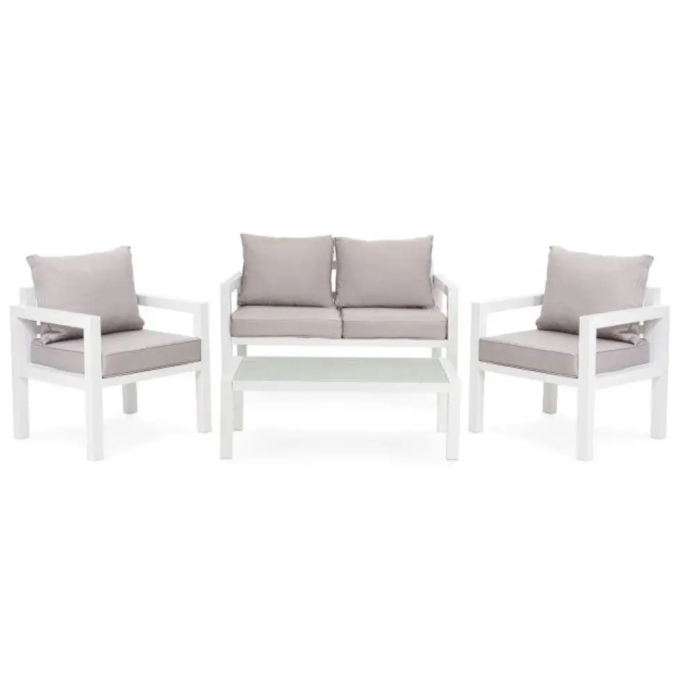 Комплект уличной мягкой мебели в стиле Loft с металлическим каркасом (KS-1346-YR)