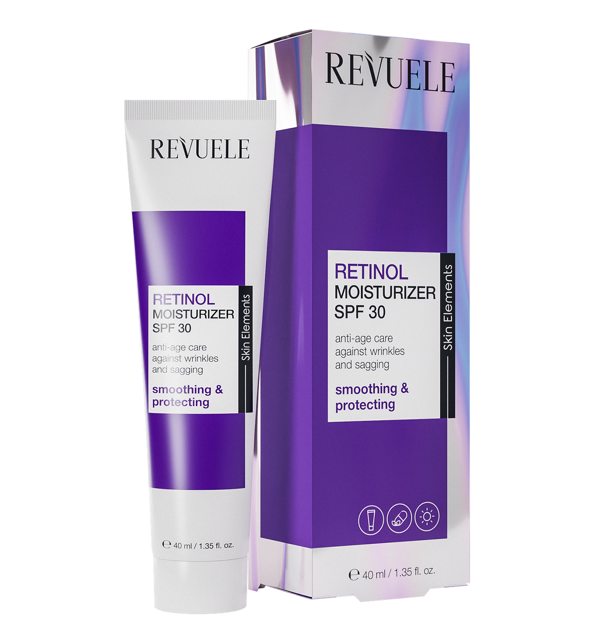 Крем для лица увлажняющий дневной с SPF30 Revuele Retinol 40 мл (2128133340)