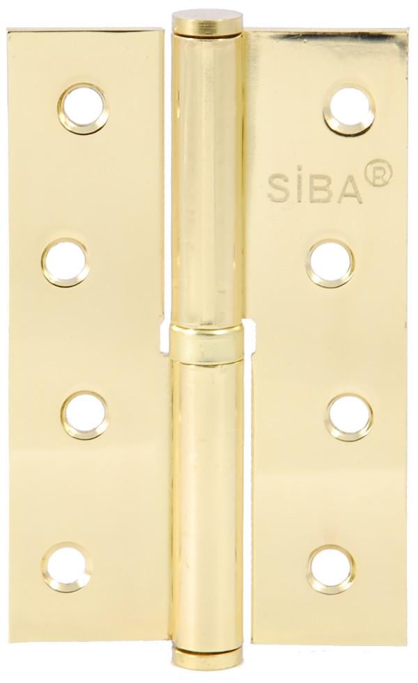 Петля дверная Siba 100 мм правая Латунь полированная (1 ВВ 4" Х 3" Х 2,5ММ FHP L BP)