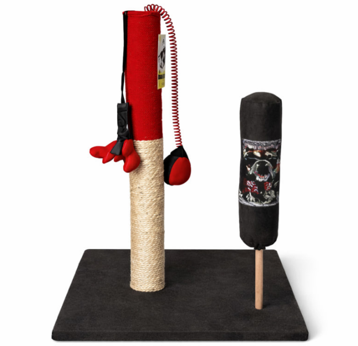 Когтеточка дряпка из сизаля BoxRing мягкая основа 40х40х55 см (10108 02)
