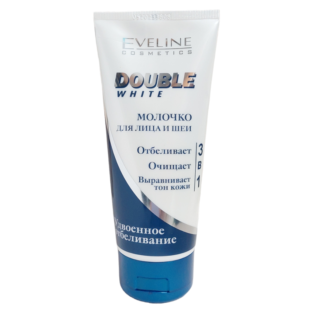 Молочко для зняття макіяжу Eveline Double white 3в1 відбілююче 200 мл (1146785640)